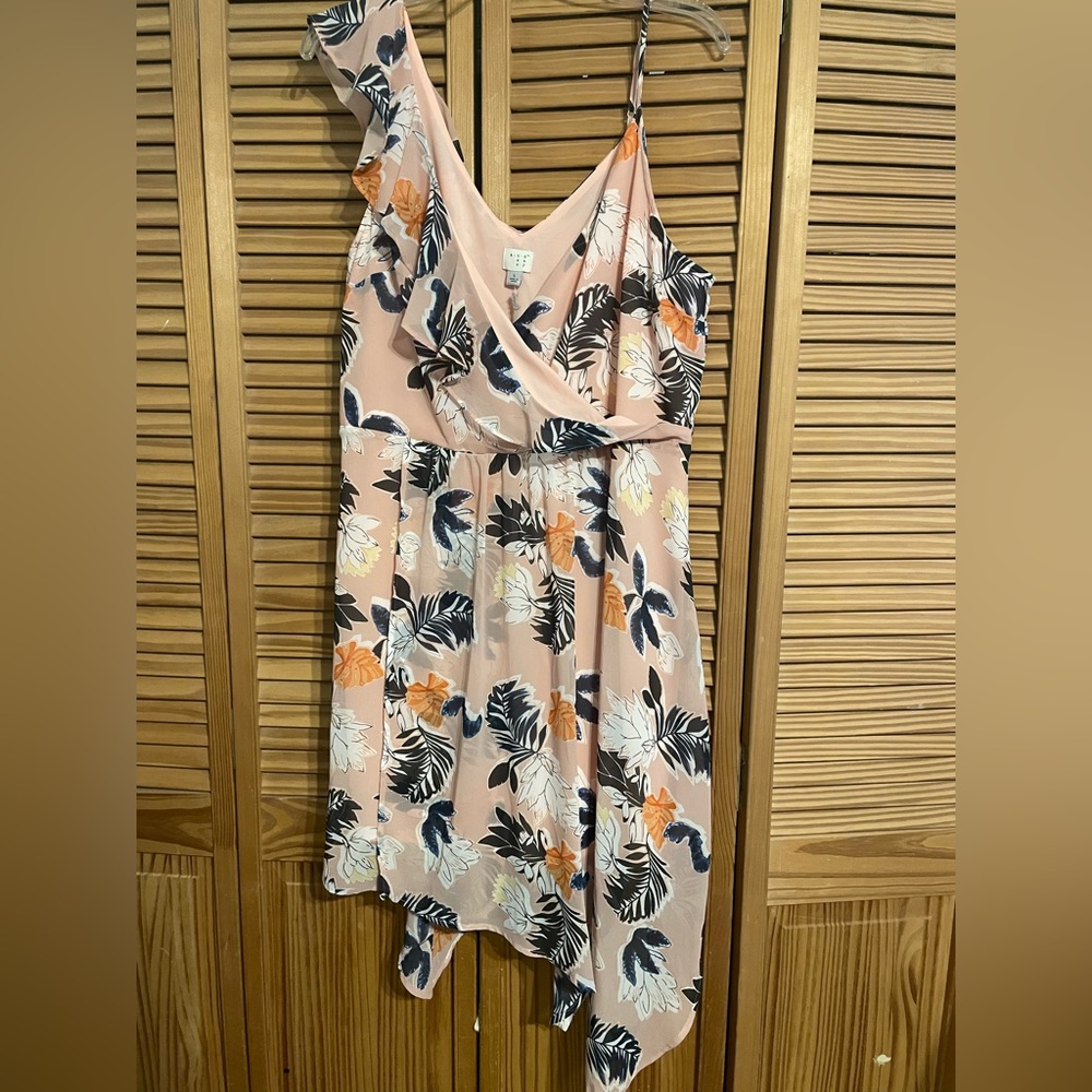 A new day pink floral print dress